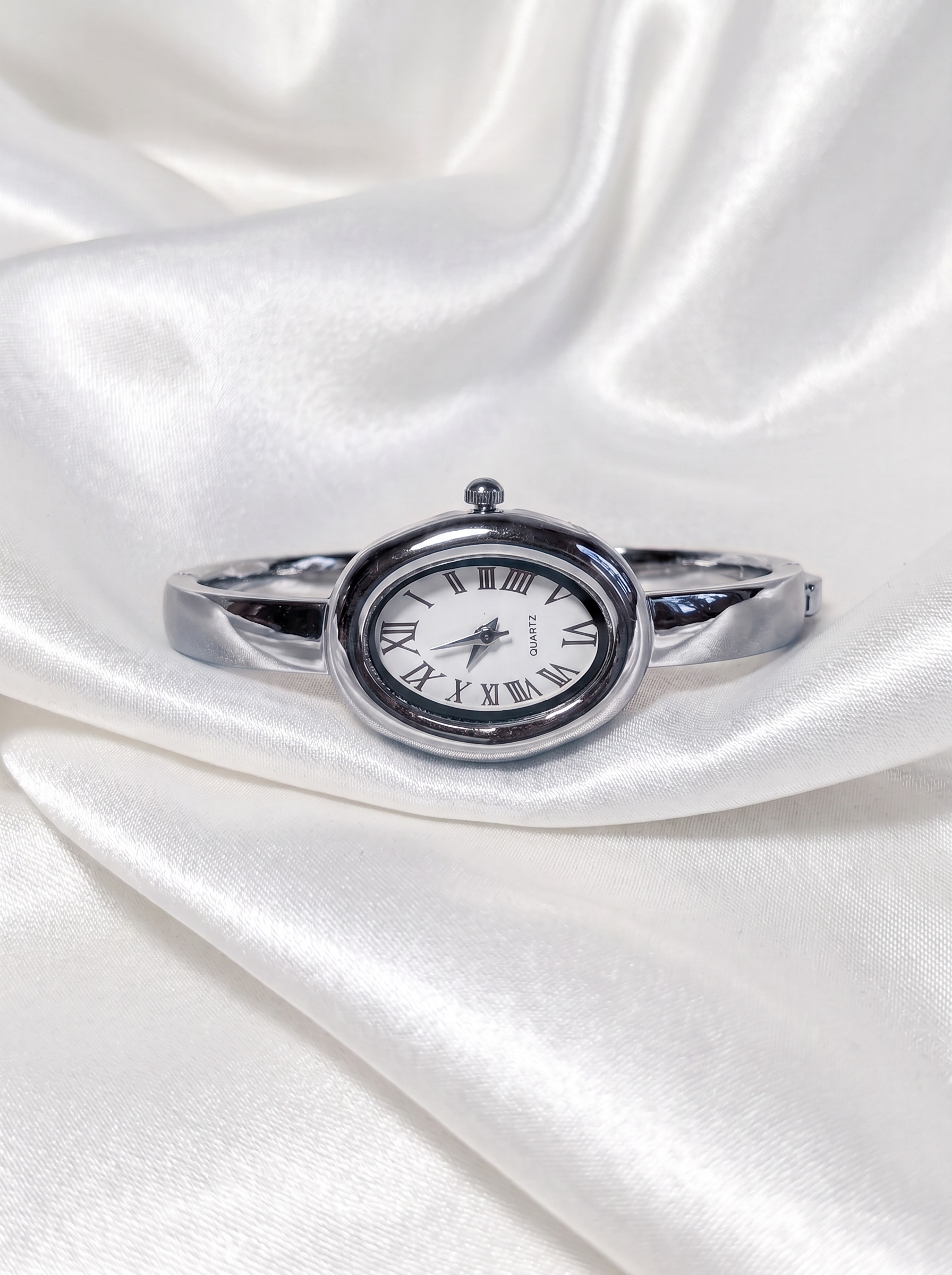 Silver Roman Watch